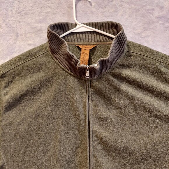 St John's Bay  Full Zip Fleece Jacket Mens Size XXL Gray pockets Outdoor gorpcor - Picture 6 of 9